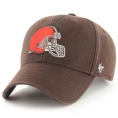 Men's '47 Khaki/Brown Cleveland Browns Wave Hitch Adjustable Hat