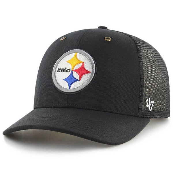 Men's Carhartt x '47 Black Pittsburgh Steelers MVP Trucker