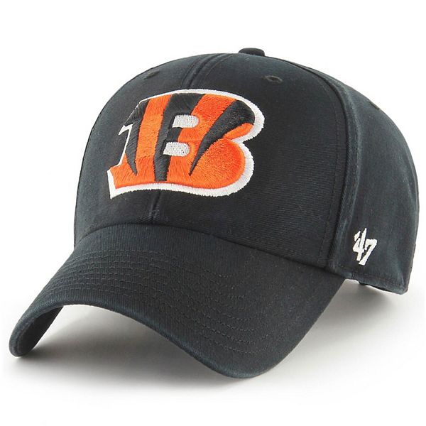 Youth '47 Black Cincinnati Bengals Basic MVP Adjustable Hat