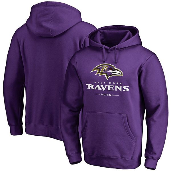 Men's Fanatics Branded Purple Baltimore Ravens Team Lockup Pullover Hoodie
