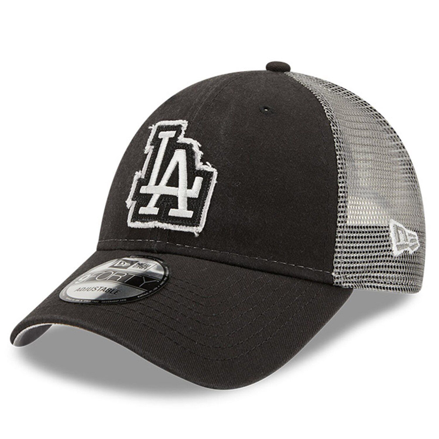 dodgers black snapback hat