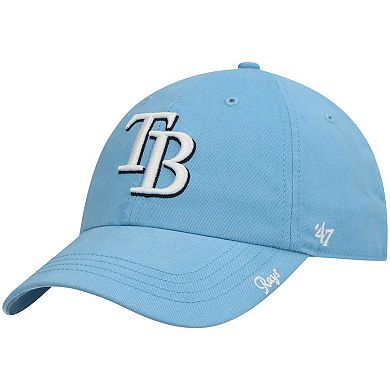 Women's '47 Light Blue Tampa Bay Rays Team Miata Clean Up Adjustable Hat