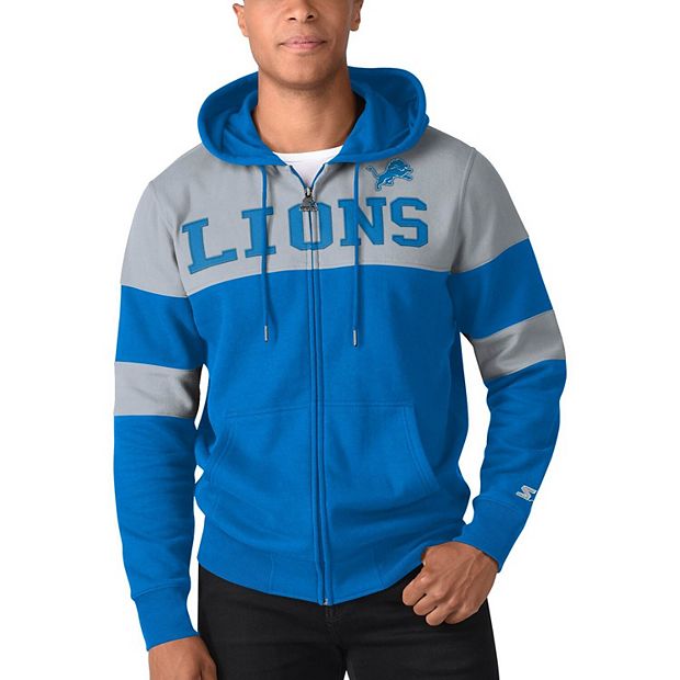 Detroit Lions 2 Pieces Outfits Casual Zip Collared Shirt Beach Shorts Set