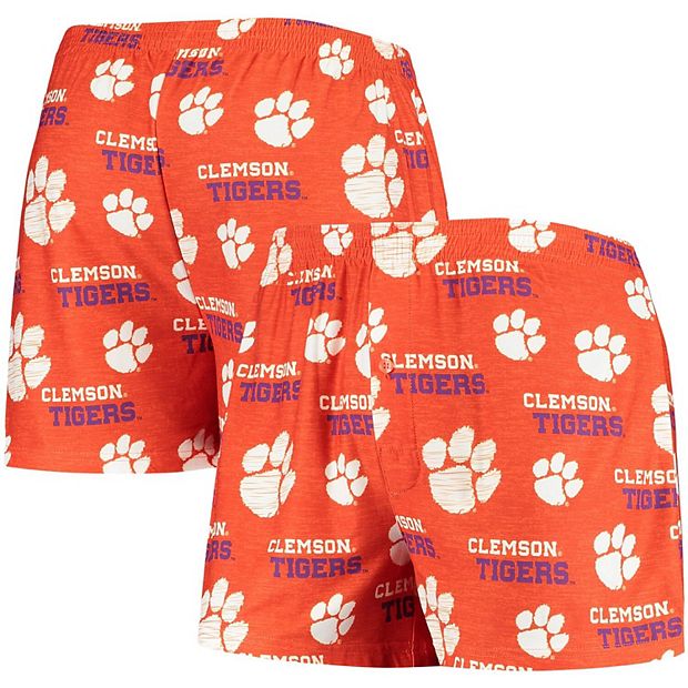 Men's Concepts Sport Orange/White Clemson Tigers Ultimate Flannel Pants Size: Medium
