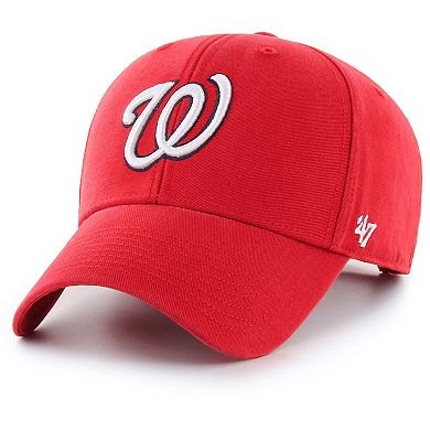 Men's '47 Red Washington Nationals Legend MVP Adjustable Hat
