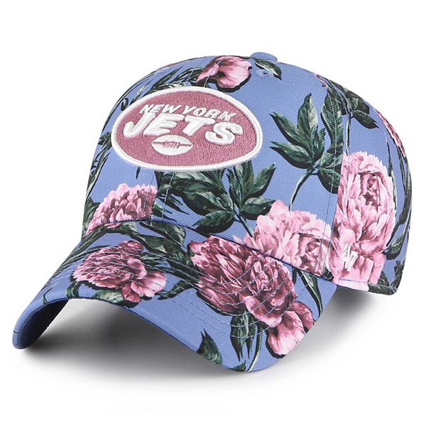 New York NY Navy Blue Women's Floral Bling Cap Hand -  Hong Kong