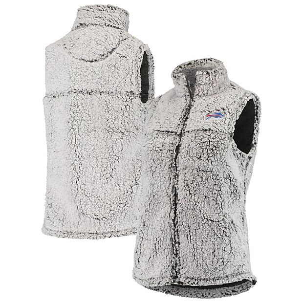 Women's G-III 4Her by Carl Banks Gray Buffalo Bills Sherpa Full-Zip Vest