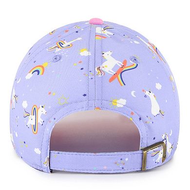 Girls Preschool '47 Purple Philadelphia Eagles Unicorn Clean Up Adjustable Hat