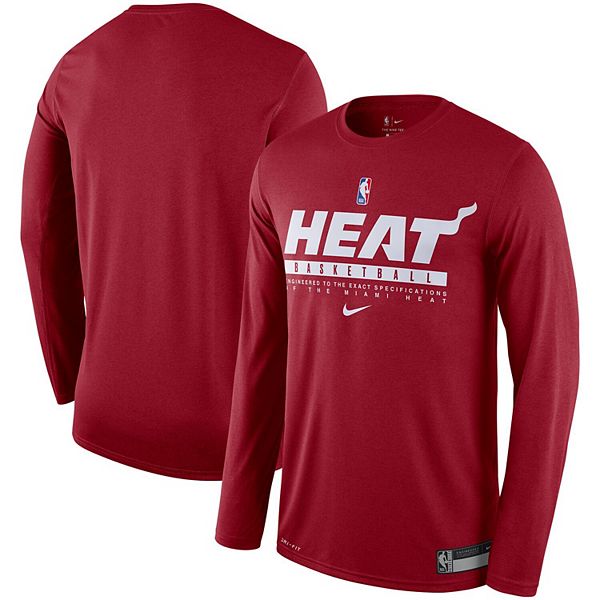 Miami Heat Women's NBA Long Sleeve Baby Jersey Crew Neck Tee