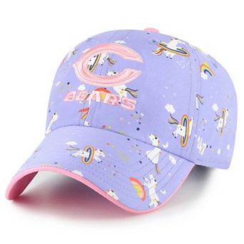 Girls Preschool '47 Purple Chicago Bears Unicorn Clean Up Adjustable Hat
