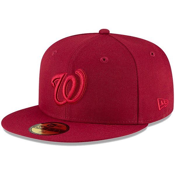 Men's New Era Cardinal Washington Nationals Tonal 59FIFTY Fitted Hat