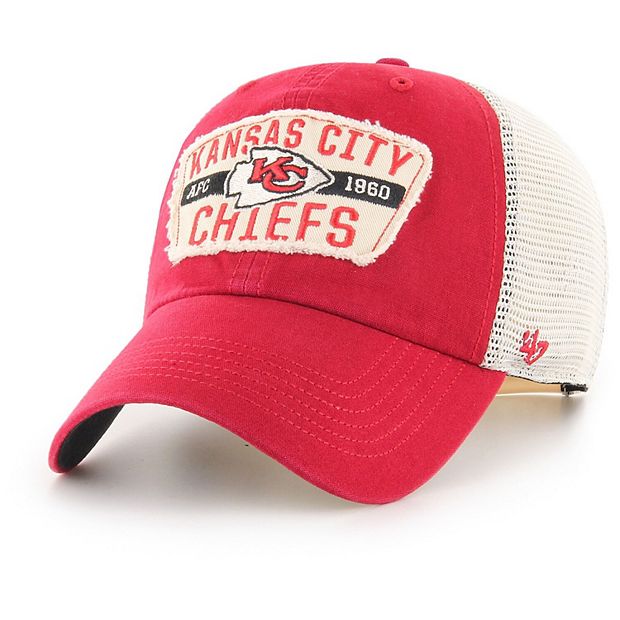 '47 Men's Kansas City Chiefs Red Clean Up Adjustable Hat