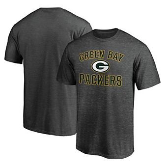 Men's Fanatics Branded Heathered Charcoal Green Bay Packers Logo Big & Tall Victory Arch T-Shirt