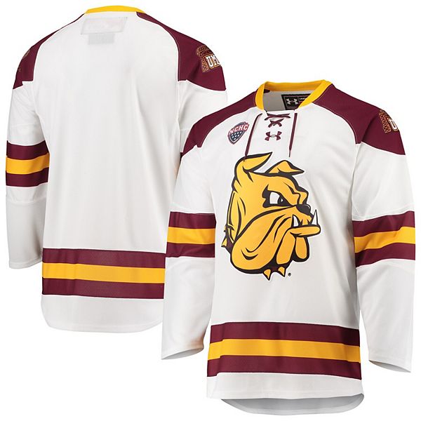 Bulldogs White Blue Hockey Jersey