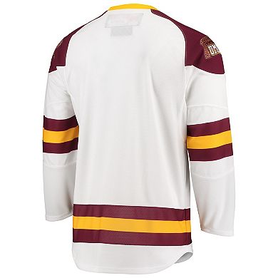 Men's Under Armour White Minnesota Duluth Bulldogs Replica Hockey Jersey