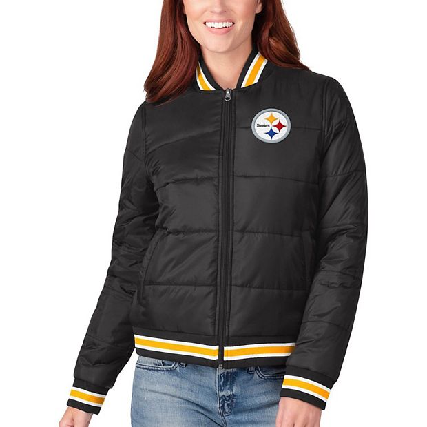 Women's G-III 4Her by Carl Banks Black Pittsburgh Steelers Field