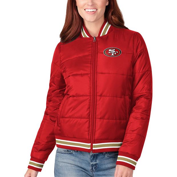 San Francisco 49ers Cream Bomber Jacket