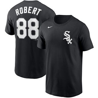 Men's Nike Luis Robert Black Chicago White Sox Name & Number T-Shirt