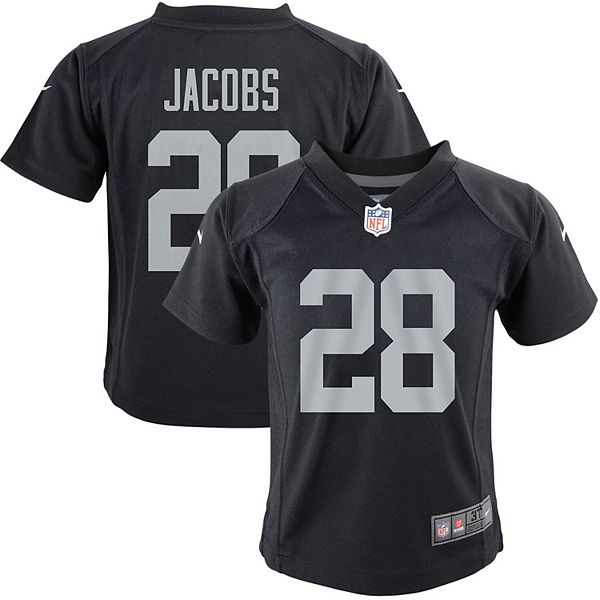 Las Vegas Raiders Home Game Jersey - Josh Jacobs - Youth