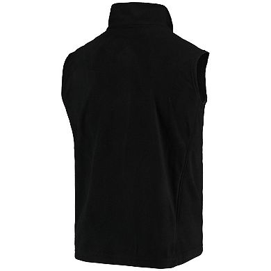 Men's Black Las Vegas Raiders Houston Fleece Full-Zip Vest