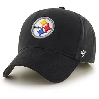 Toddler '47 Black Pittsburgh Steelers Basic MVP Adjustable Hat