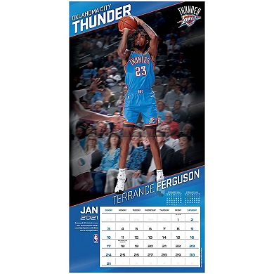 Oklahoma City Thunder 2021 Wall Calendar