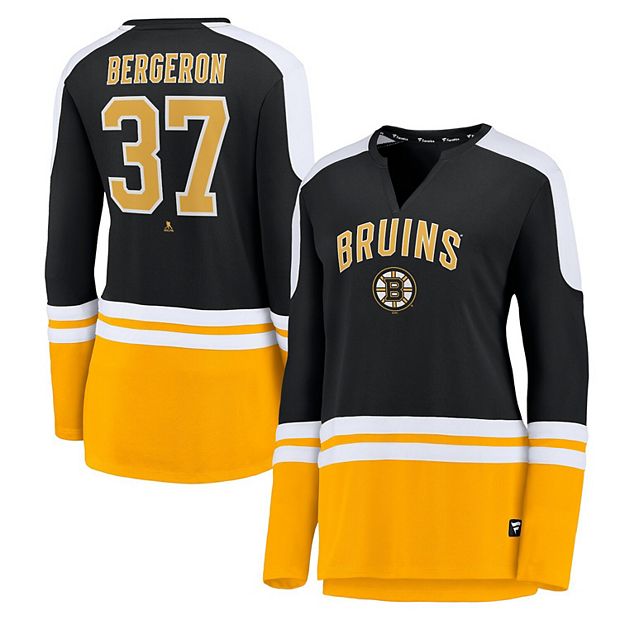 Men's Boston Bruins Patrice Bergeron Fanatics Branded Black