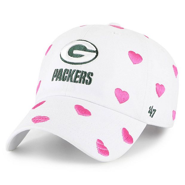 '47 Men's White Green Bay Packers Clean Up Adjustable Hat