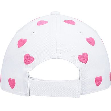 Toddler Girls '47 White New England Patriots Surprise Clean Up Adjustable Hat