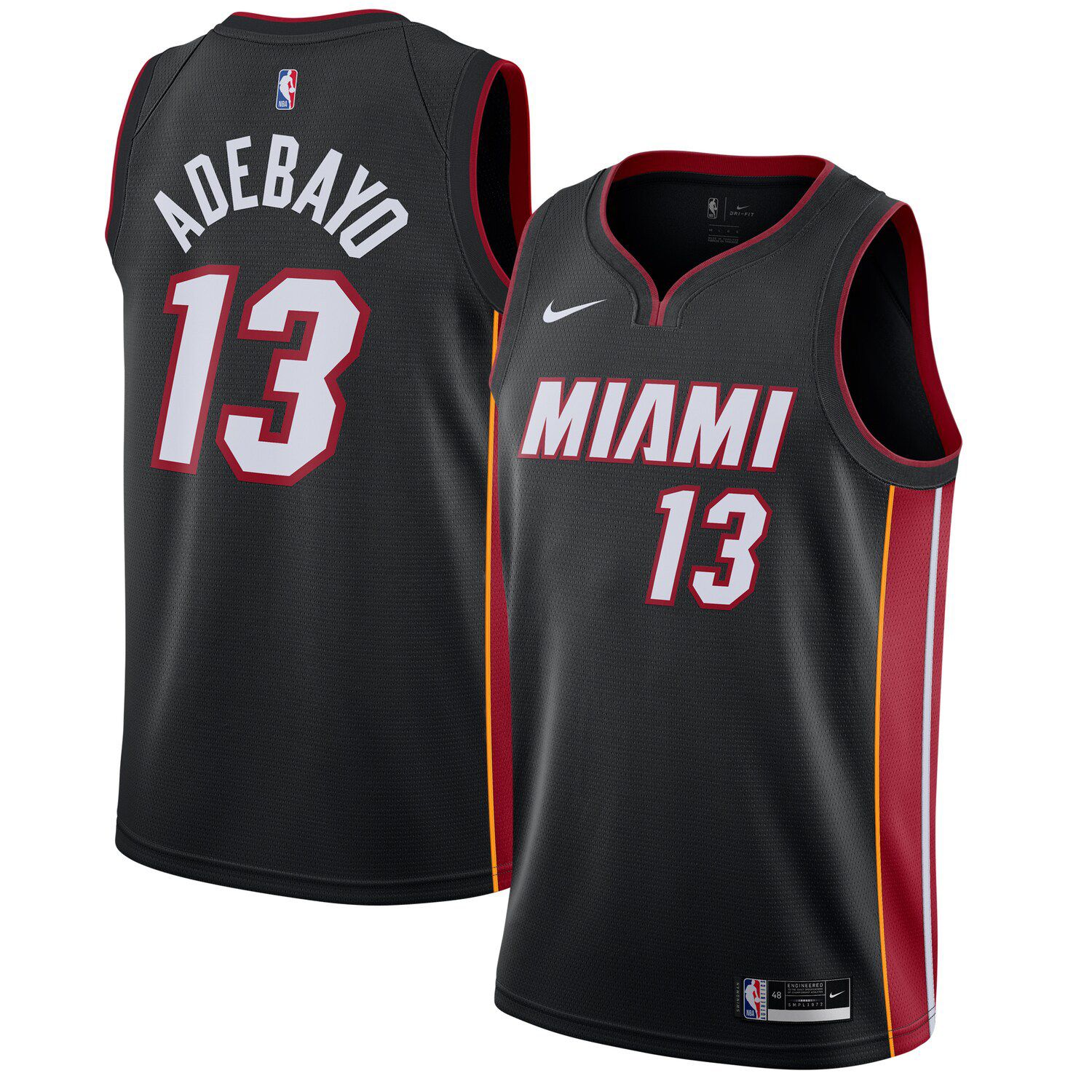 bam adebayo black jersey