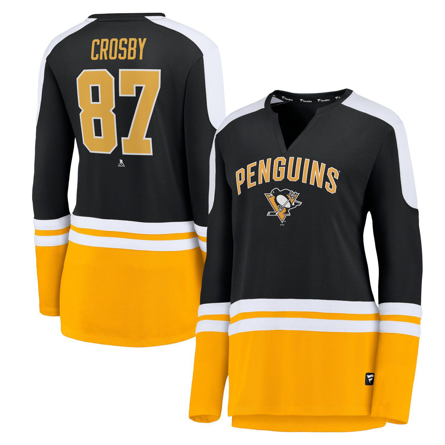 #87 Crosby -Mitchell & Ness Vintage NHL Jersey (Black)