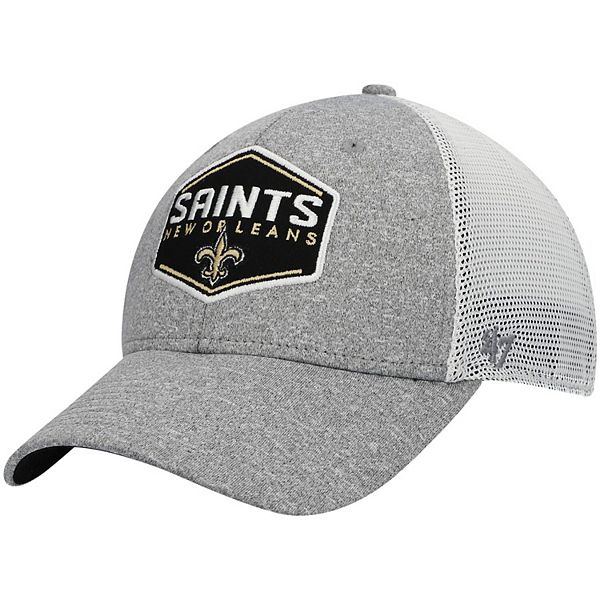 Men's '47 Gray/White New Orleans Saints Hitch Contender Flex Hat 