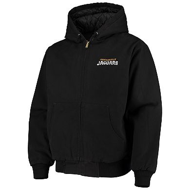 Men's Dunbrooke Black Jacksonville Jaguars Dakota Cotton Canvas Hooded Jacket