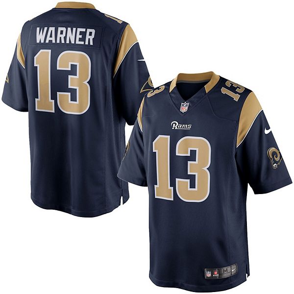 Men's Nike Kurt Warner Navy St. Louis Rams Retired Player Limited Jersey