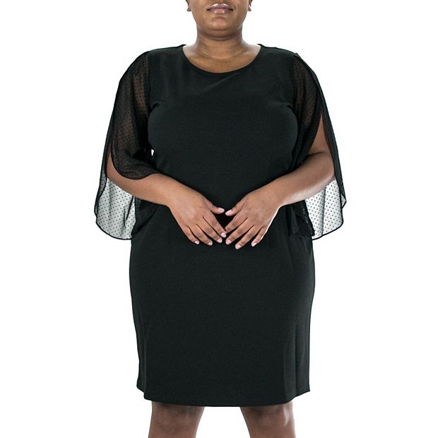 Nina Leonard Lace Overlay Dress, NWT, XL