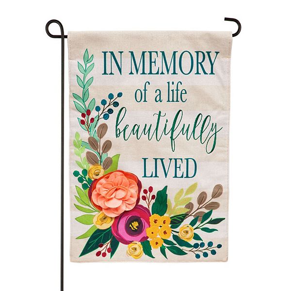 In Memory Garden Flag
