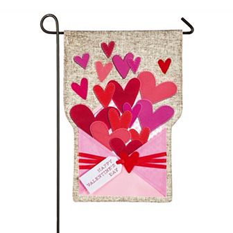 Heart Envelope Garden Flag