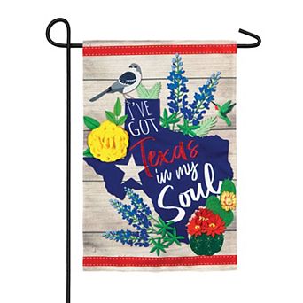 Texas In My Soul Garden Flag