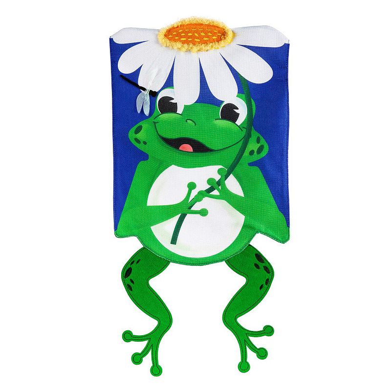 Frog Garden Flag, Multicolor