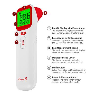 Escali Ear & Forehead Thermometer