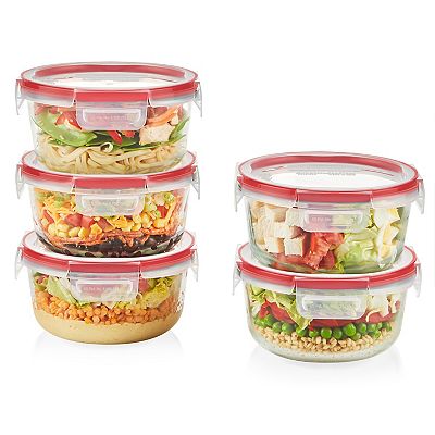 Pyrex FreshLock 10-pc. Glass Meal Prep Container Set
