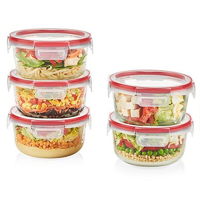 Pyrex FreshLock 10-pc. Glass Meal Prep Container Set