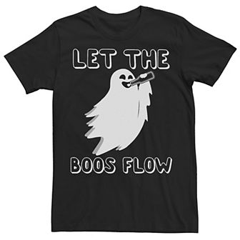 Men's Let The Boos Flow Text Tee