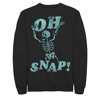 Men's Snap Humor Text Sweatshirt