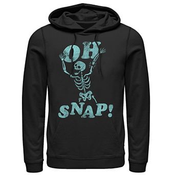 Men's Snap Humor Text Hoodie