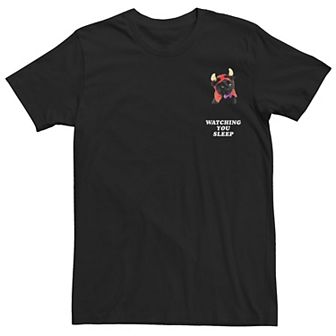 Men's Watching You Sleep Cat Pocket Hit Tee