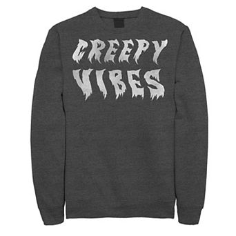 Mens Creepy Vibes Spooky Halloween Sweatshirt