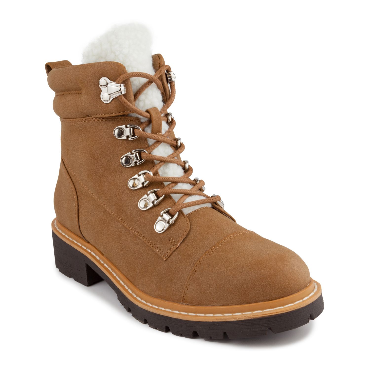 kohls womens lace up boots
