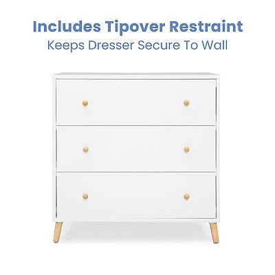 Delta Children Essex Interlocking 3-Drawer Dresser