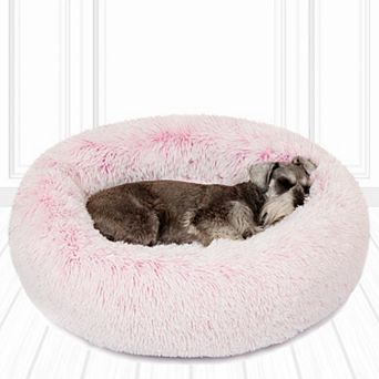 Madison Park Coco Faux Fur Self Warming Indoor Round Pet Donut Cuddler